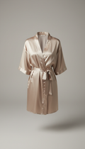Long Sleeve Silk Robe